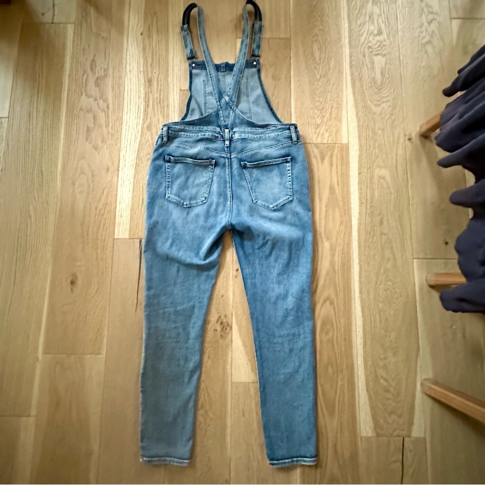 Silver Jeans Distressed Slim Leg Overalls - Picture 6 of 11